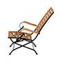 Gartenliege Holz Metall Braun 5