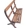 Gartenbank Recyceltes Holz Braun 0