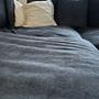 Ecksofa Samt Grau 7