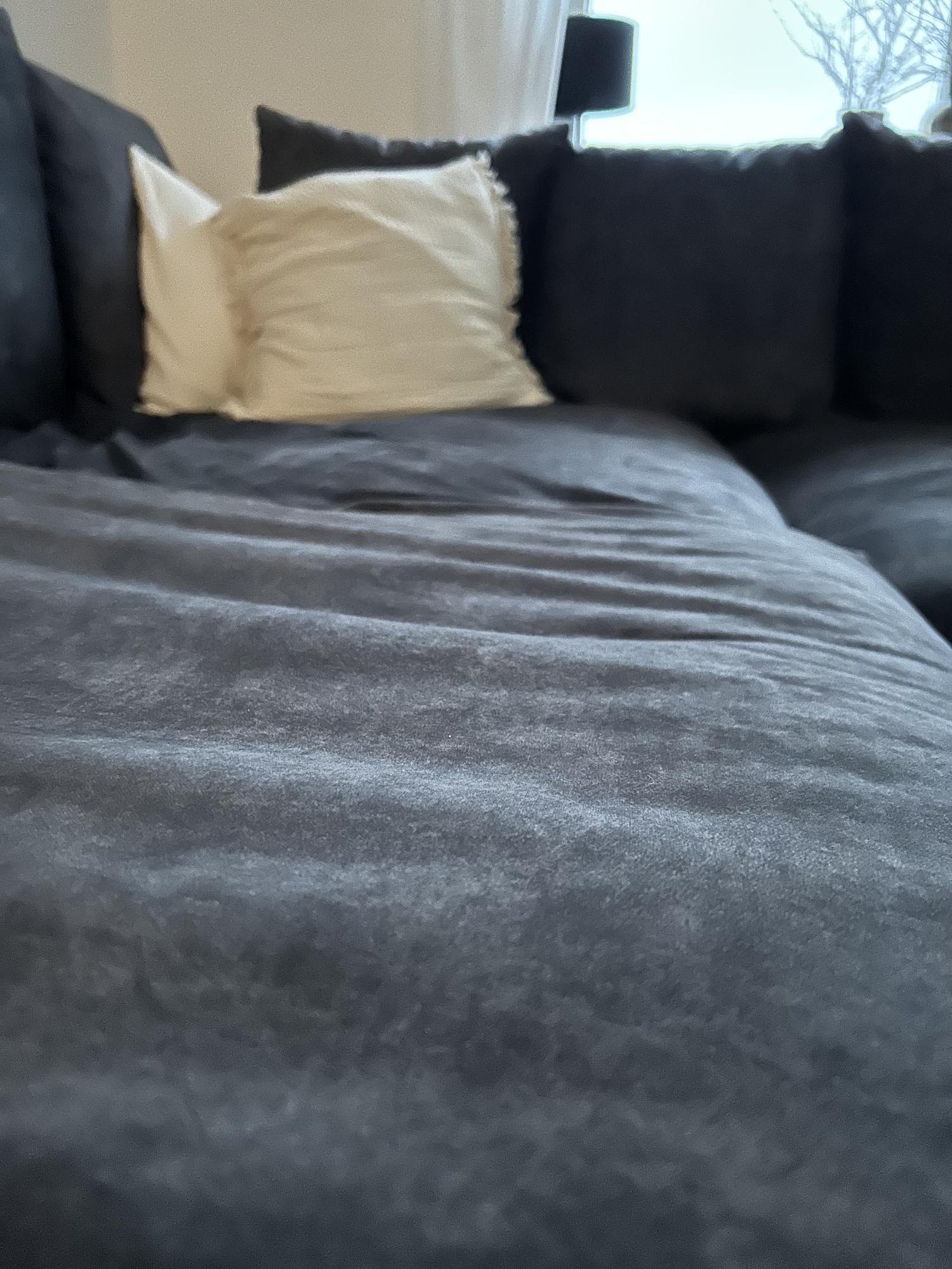 Ecksofa Samt Grau 7