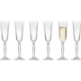 6x Sektgläser-Set mit Kelchdesign 0