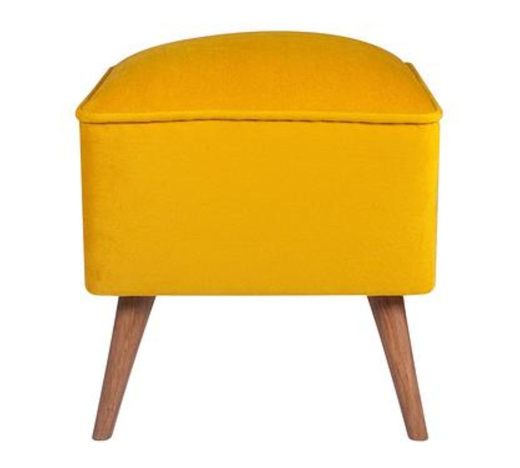 New Bern Pouf Gelb 1
