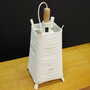 Vintage table lamp metal white 1970s 2