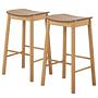 Barhocker Anggai 2er Set Massivholz 44 x 77 x 40 cm 1