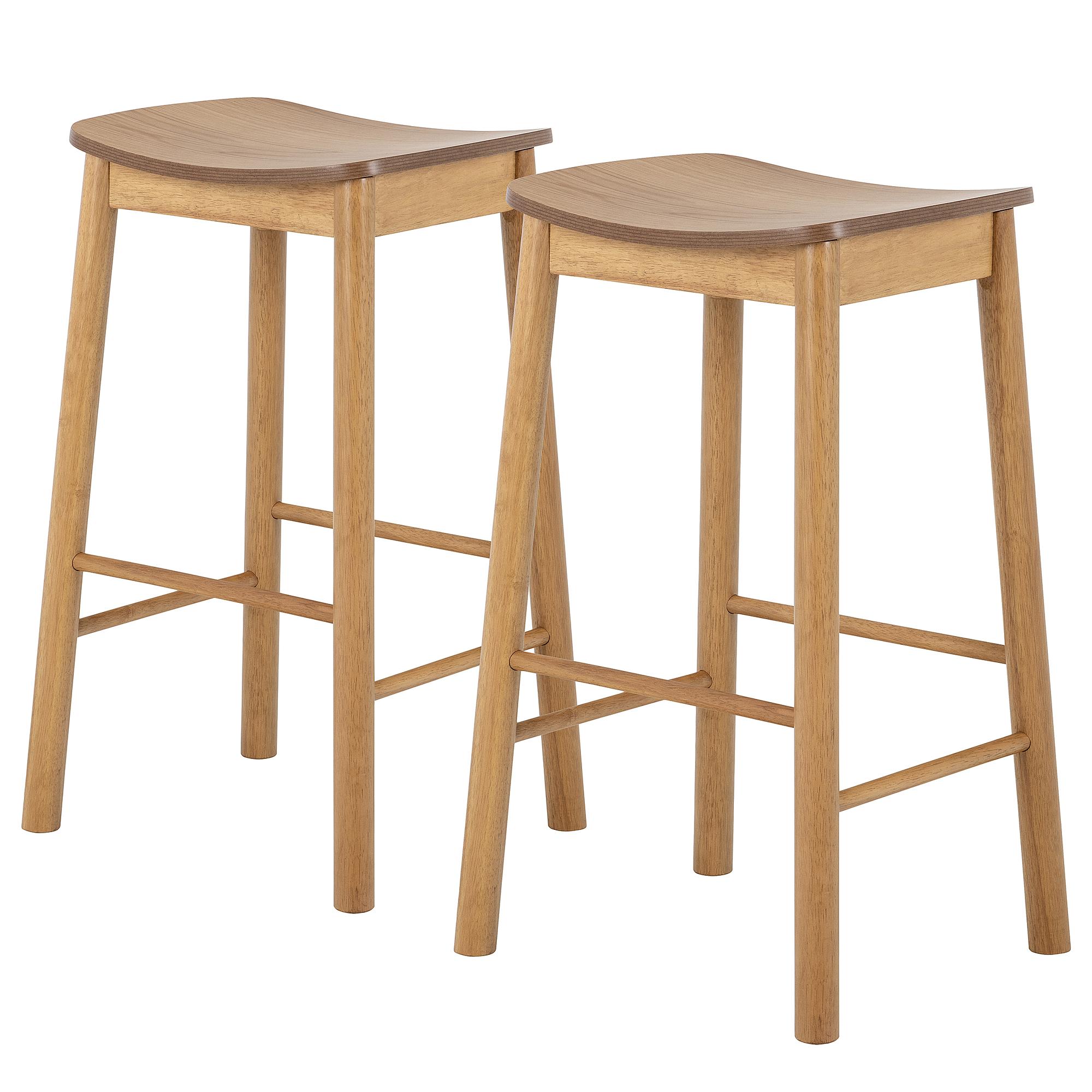 Barhocker Anggai 2er Set Massivholz 44 x 77 x 40 cm 1