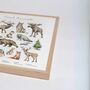 Forest Animals Kunstdruck mit Rahmen Mehrfarbig 2