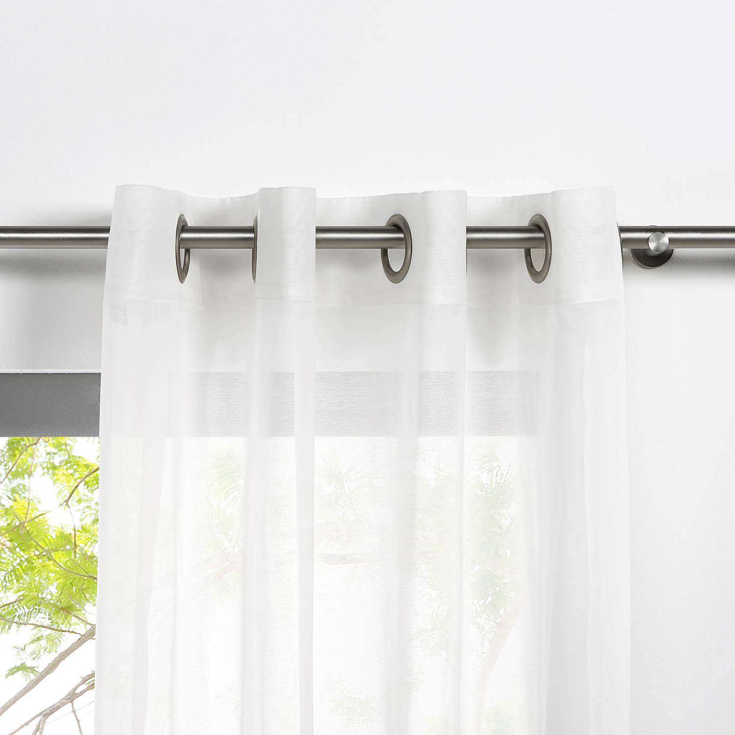 Ösenschal Pure Polyester Weiß 135 x 245 cm 3