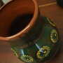 Vintage Vase Keramik Mehrfarbig 1970er Jahre 6
