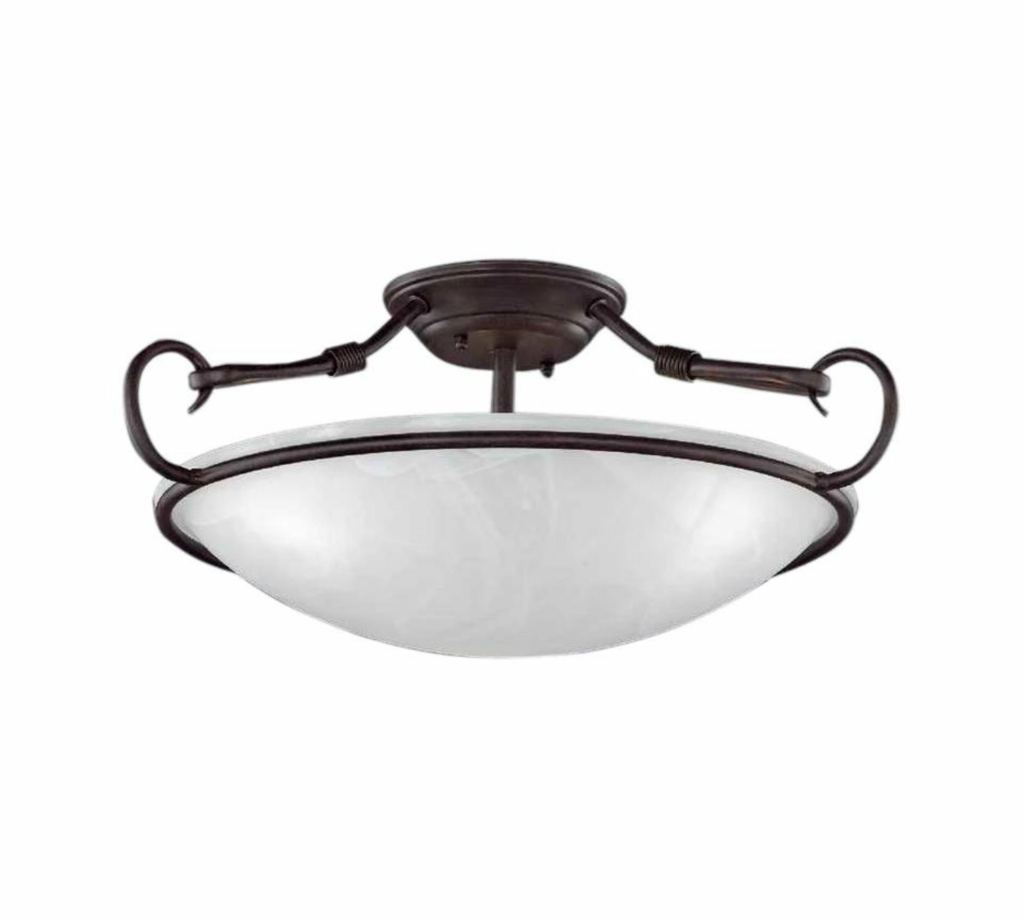 Deckenleuchte Glas Metall Schwarz 0