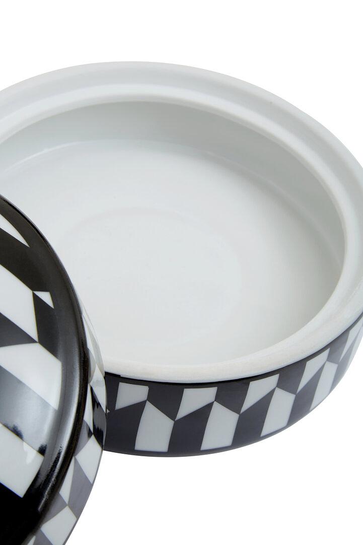 Marlo Piccola scatola in ceramica con motivi geometrici 4