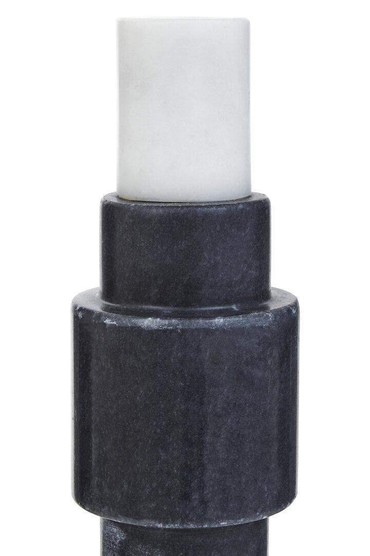 Oxana Portacandele Marmo Nero Bianco 9