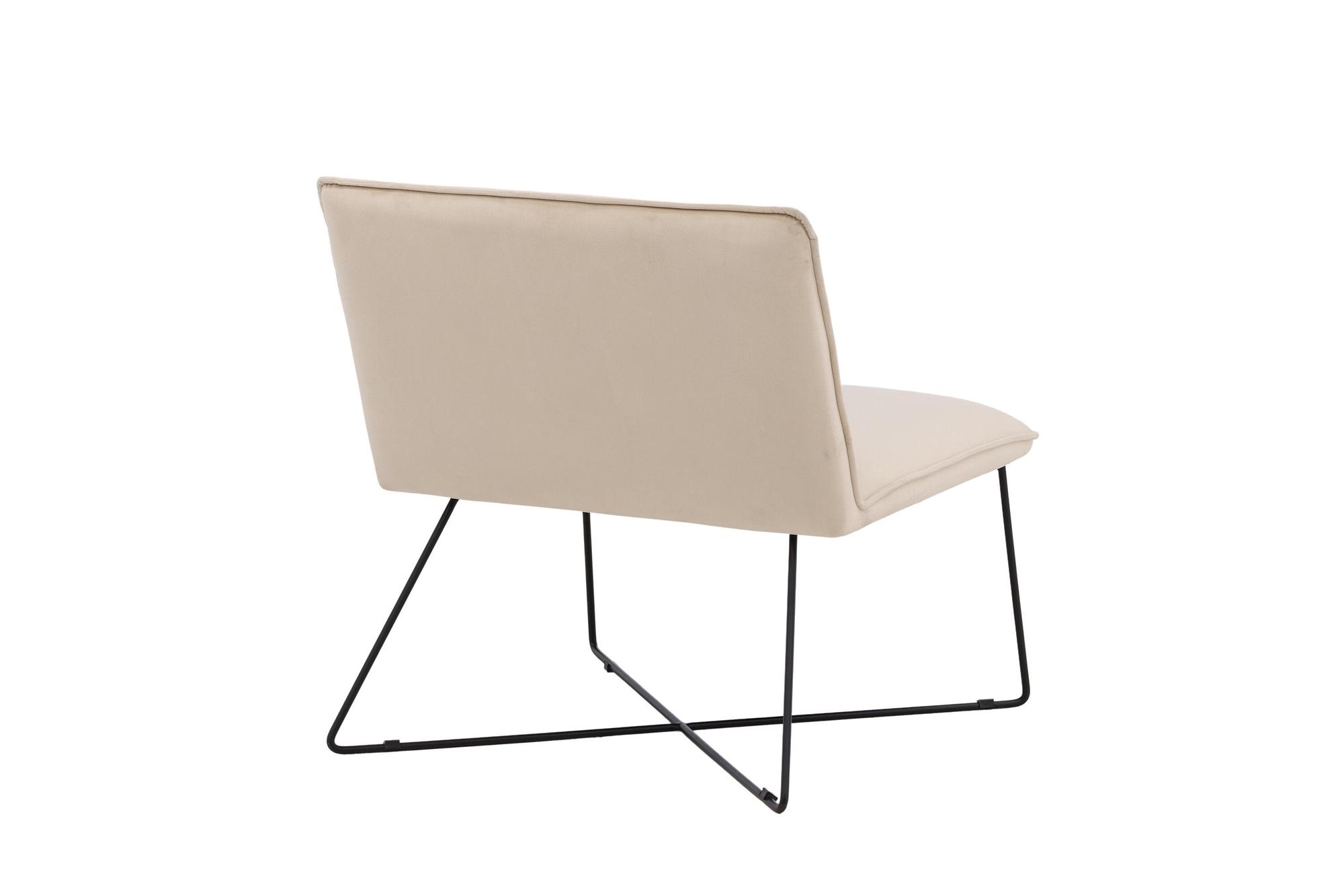 X-Lounge Sessel Samt Beige 7