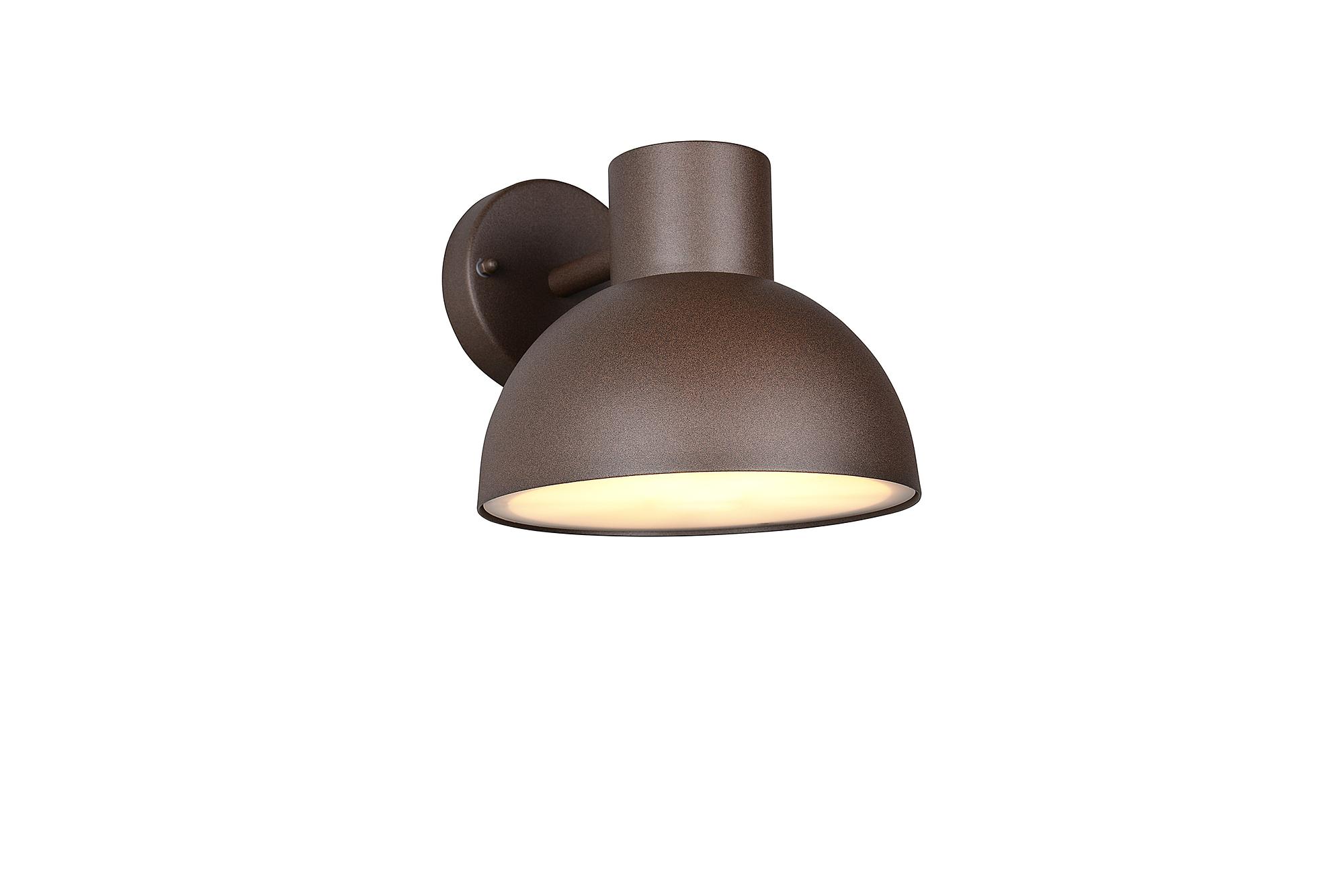 Outdoor Wall Light Elbe 1-Light Polycarbonate Aluminum Brown 2