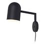 1-Flame Wall Lamp Marseille Iron Black 0