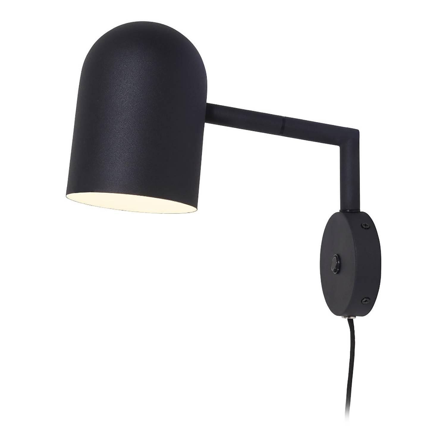 1-Flame Wall Lamp Marseille Iron Black 0