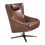 Sessel 5089 Drehbar Leder Cognacbraun 1