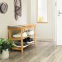 Schuhregal Massivholz Bambus Dekor 3