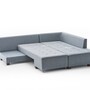 Schlafsofa Rechts Polyester Holz Hellblau 7