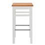 Bar stool Boston Solid Pine White 1