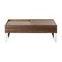 Couchtisch Walnussholz Metall Braun 1