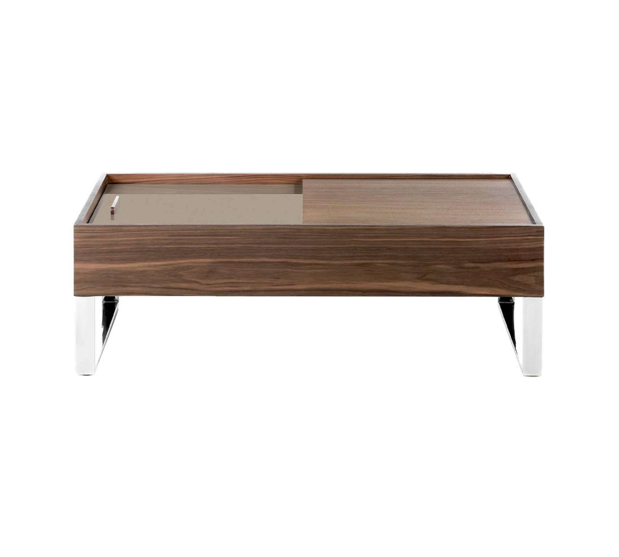 Couchtisch Walnussholz Metall Braun 1
