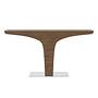 Rectangular console table wood veneer steel 3