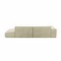 Pyllow Sofa Ecksofa Récamiere Links Kunstleder Cremeweiß 2