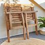 Gartenbank LOVEBIRD Akazienholz Braun 4