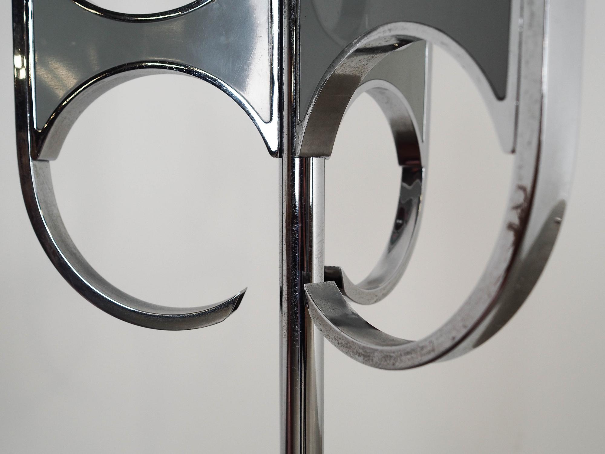 Stehlampe Murano-Glas Silber 1970er Jahre 7