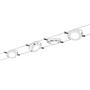 4-Flammig LED-Seilsystem Mac II Silikon Chrom 0