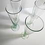 5x Vintage Sektglas Türkis  3