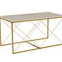 Defne Couchtisch Marmor Gold 6