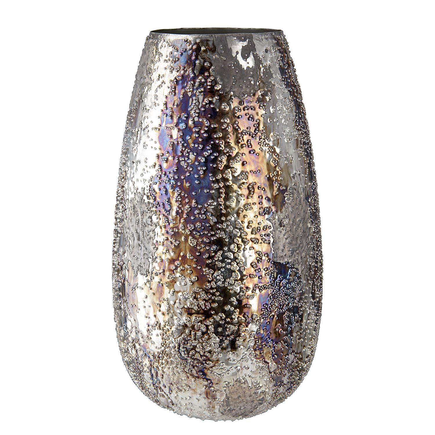 Pavone Vase Eisen Braun 17 x 30 cm 0