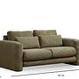 Lily 2-Sitzer Sofa Grün 5