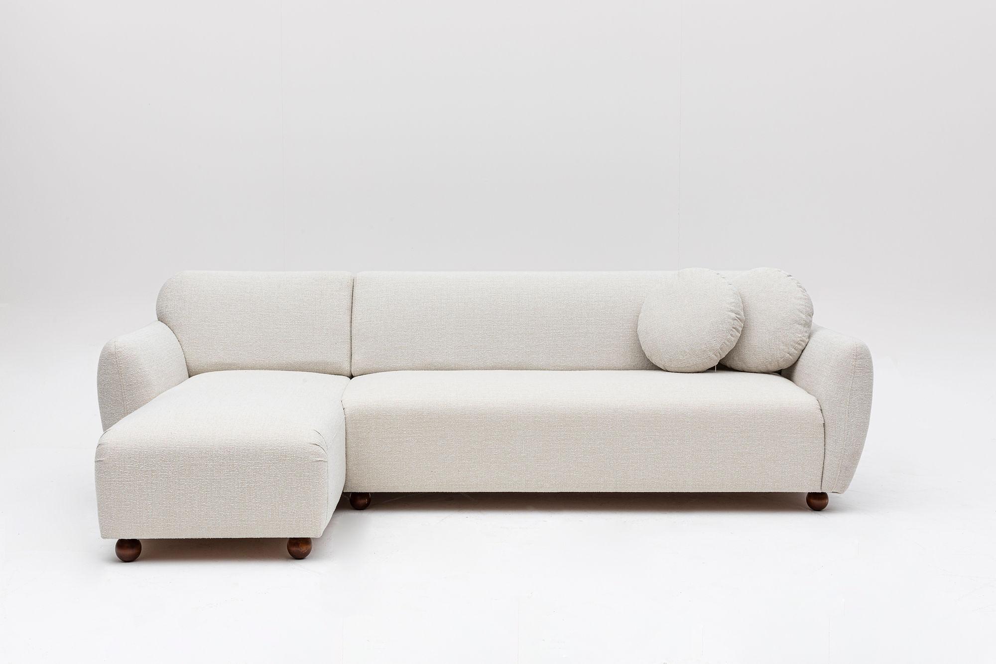 Eddy Ecksofa Links Weiß 5