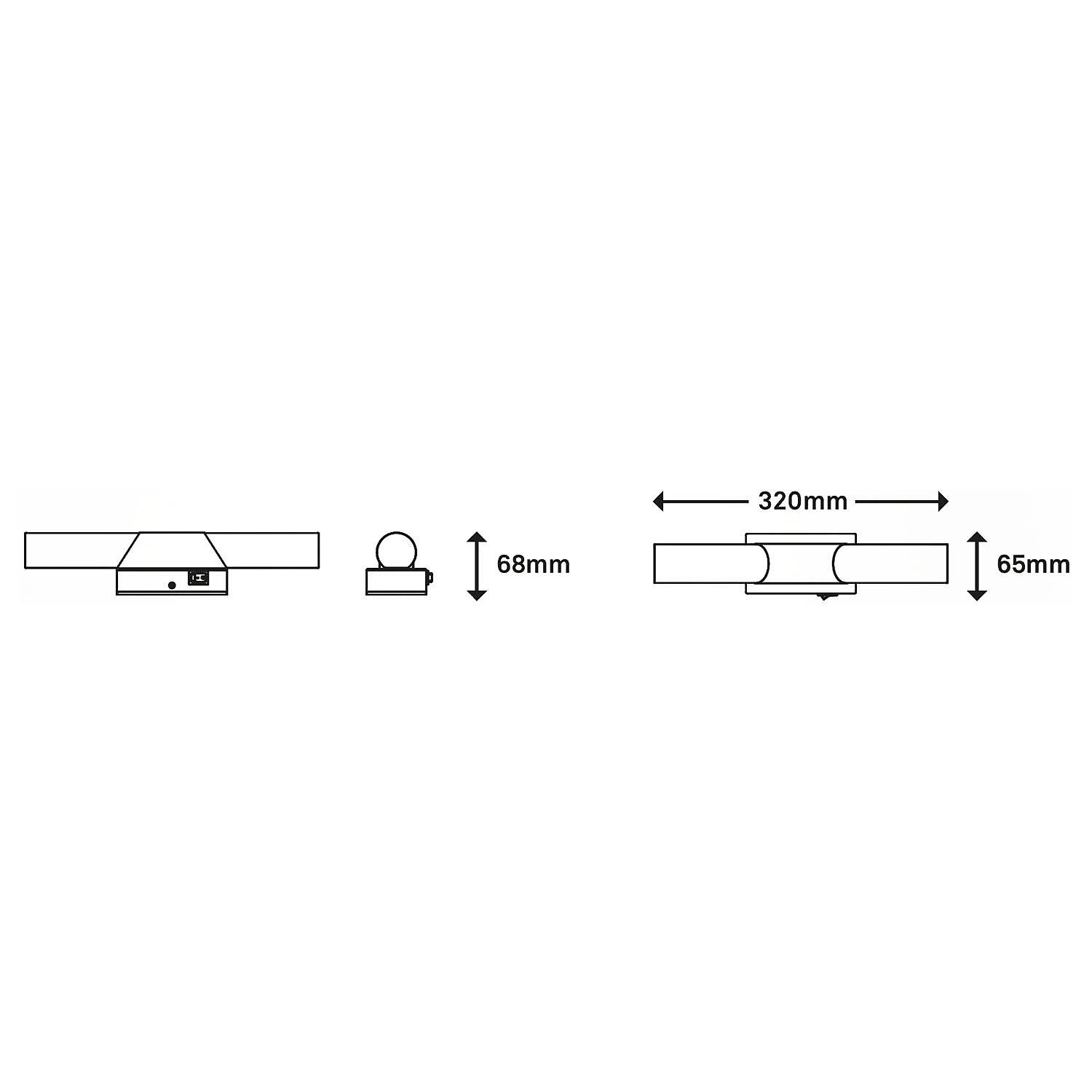 LED-Wandleuchte Klak Silber 2