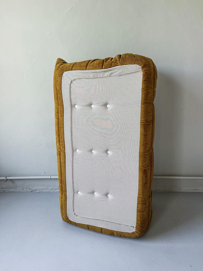 Togo Divano 3 posti velluto a coste marrone sabbia 5