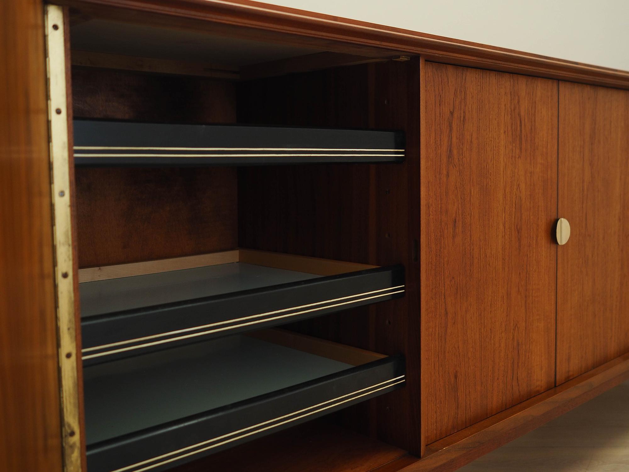 Teak sideboard brown 1970s 11