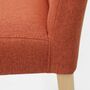 Florence Stuhl Holz Textil Rot 2