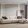 Toscana Corner Sofa 4-seater Beige 2