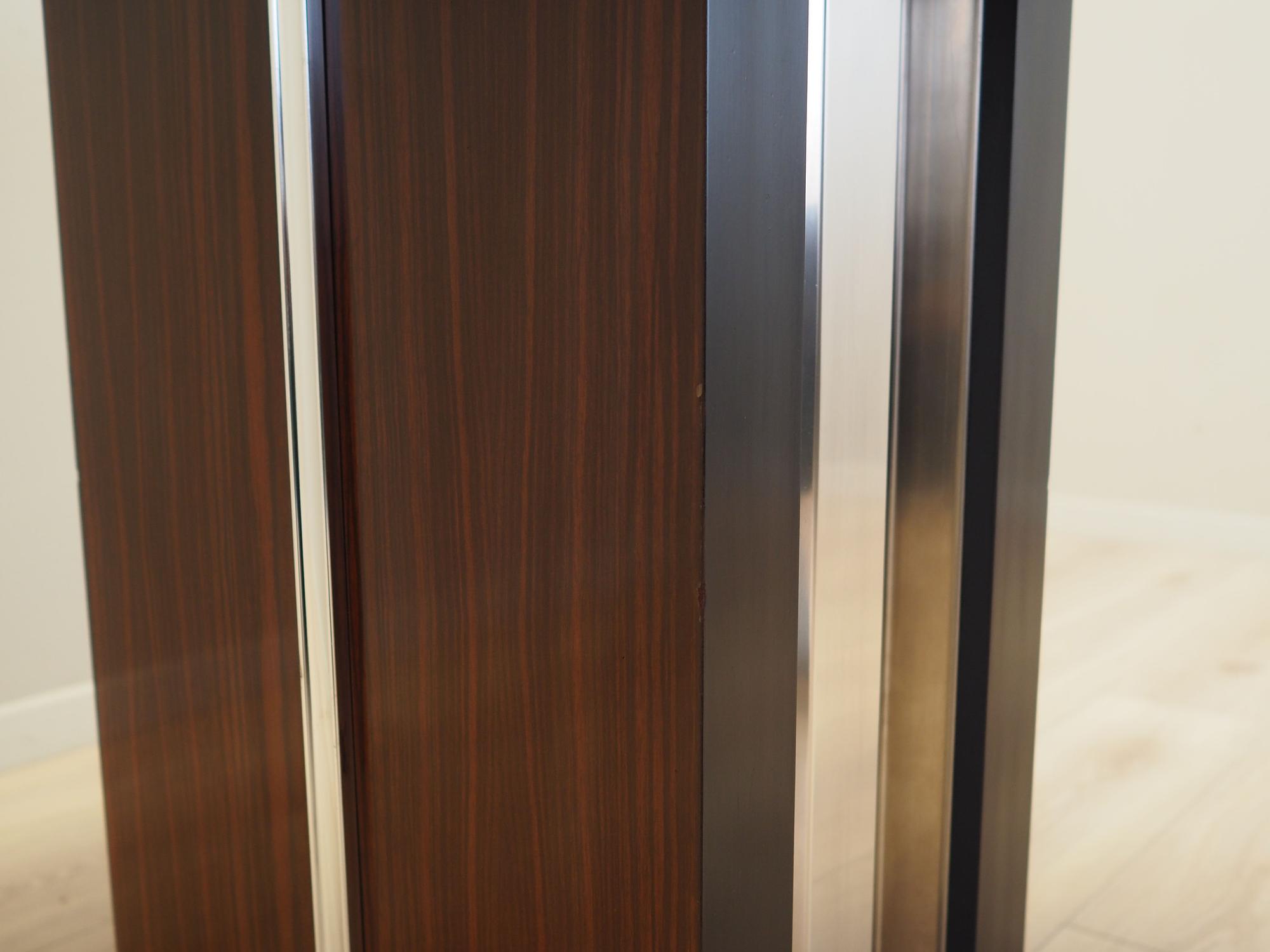 Round Mahogany Table 1970s 12