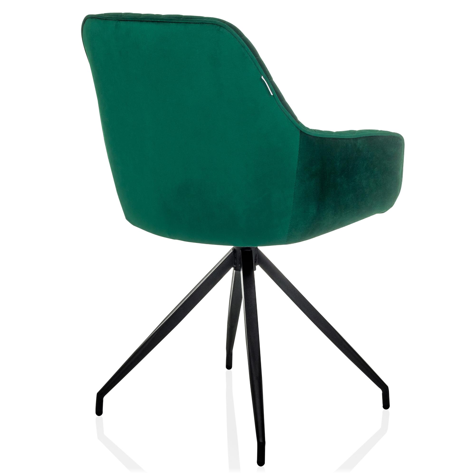 ELVERUM Sedia da pranzo velluto verde 8