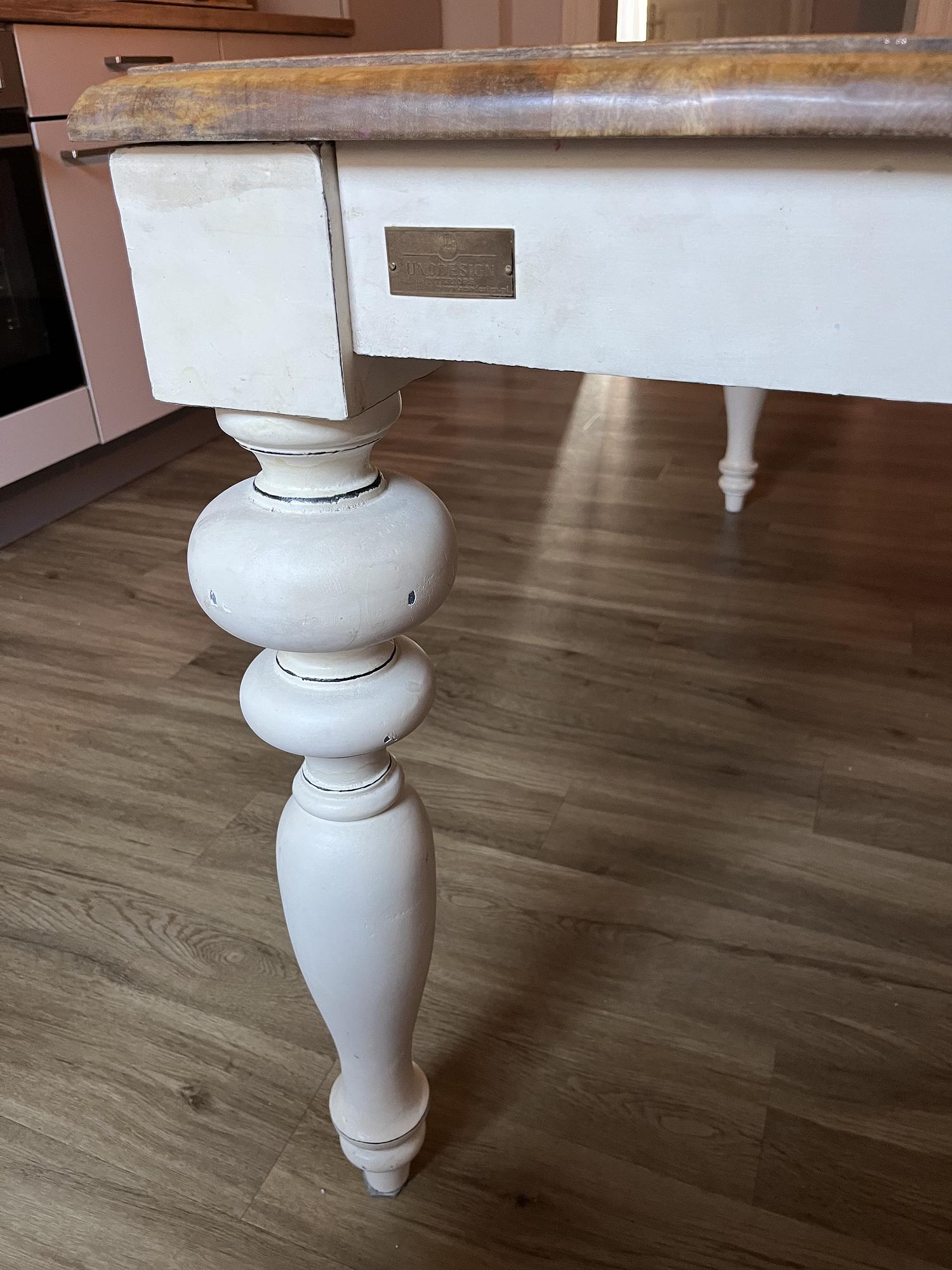 Esstisch Holz Weiß Braun 2