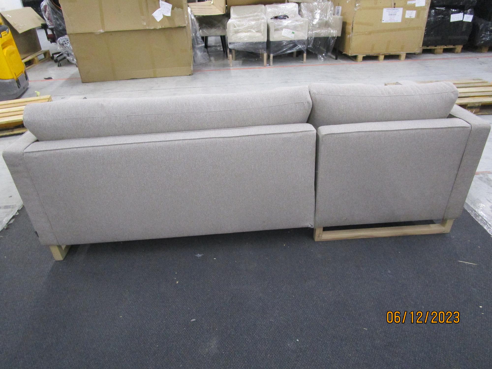 Madison sofa bed chaise lounge left Agnes Brown 6
