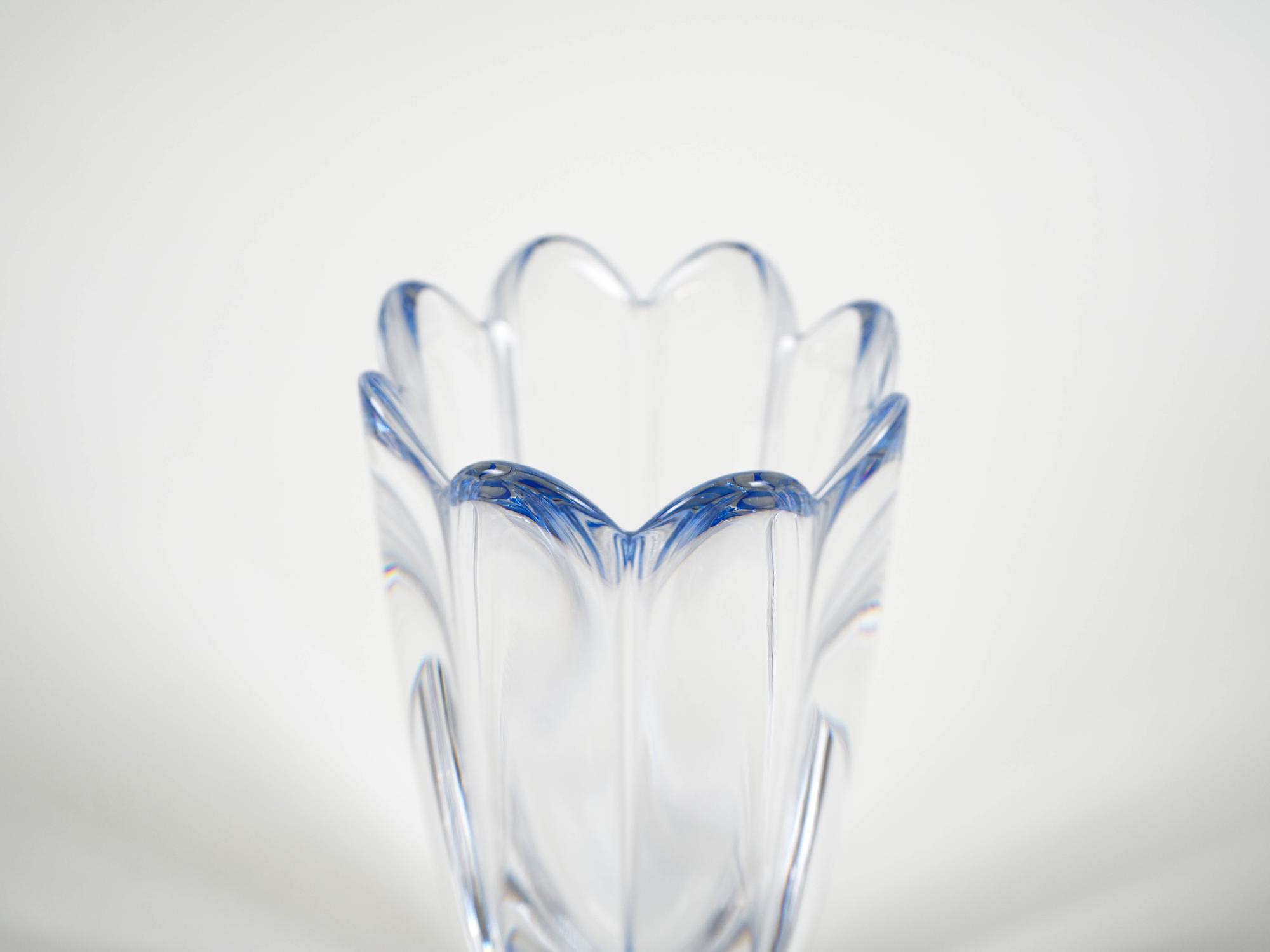 Mayflower glass vase 1960s Jan Johansson Orrefors 8