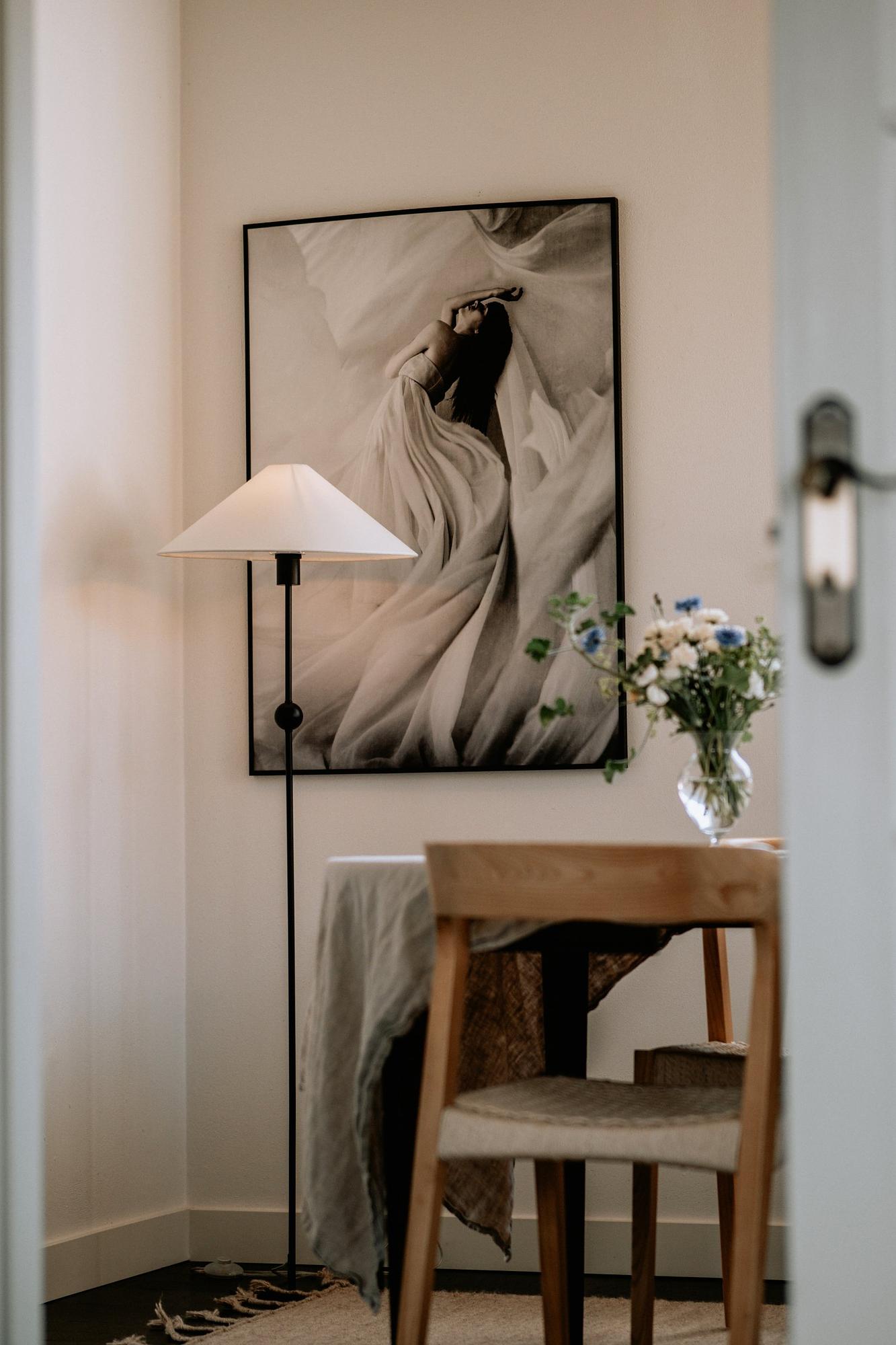 Olivia Lampenschirm Leinen Weiß Ø 45cm 3