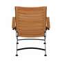 Gartenliege Holz Metall Braun 6