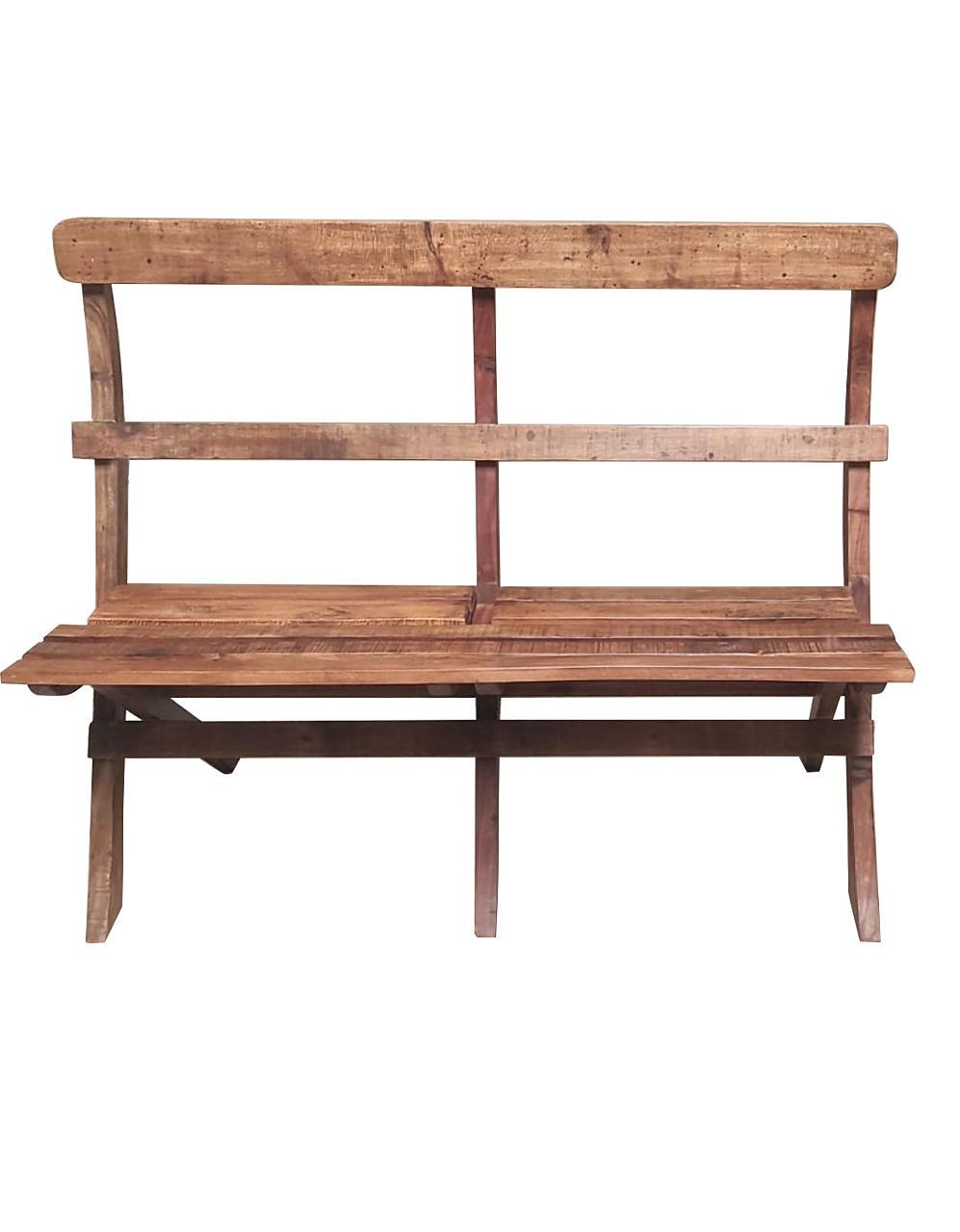 Gartenbank Recyceltes Holz Braun 1