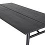 Extendable table Black Brushed 190x95cm 8