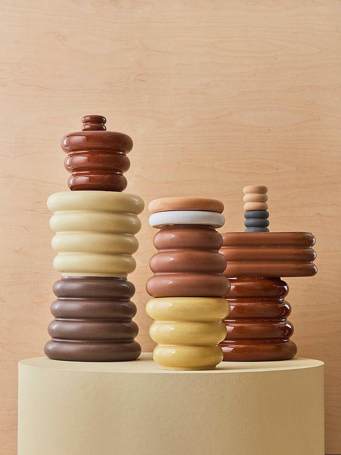 Awa Flowerpot Ceramic Brown 2